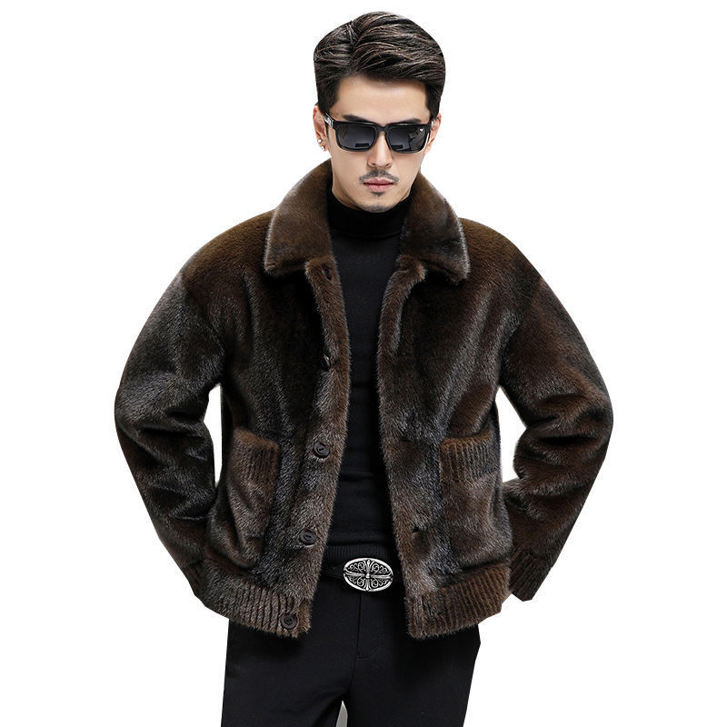 Men's Fur Chenille Coat - iztia