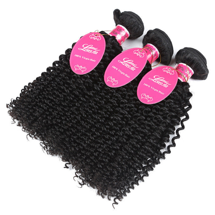 10A Deep Curly Brazilian Human Hair Bundles Weave - iztia