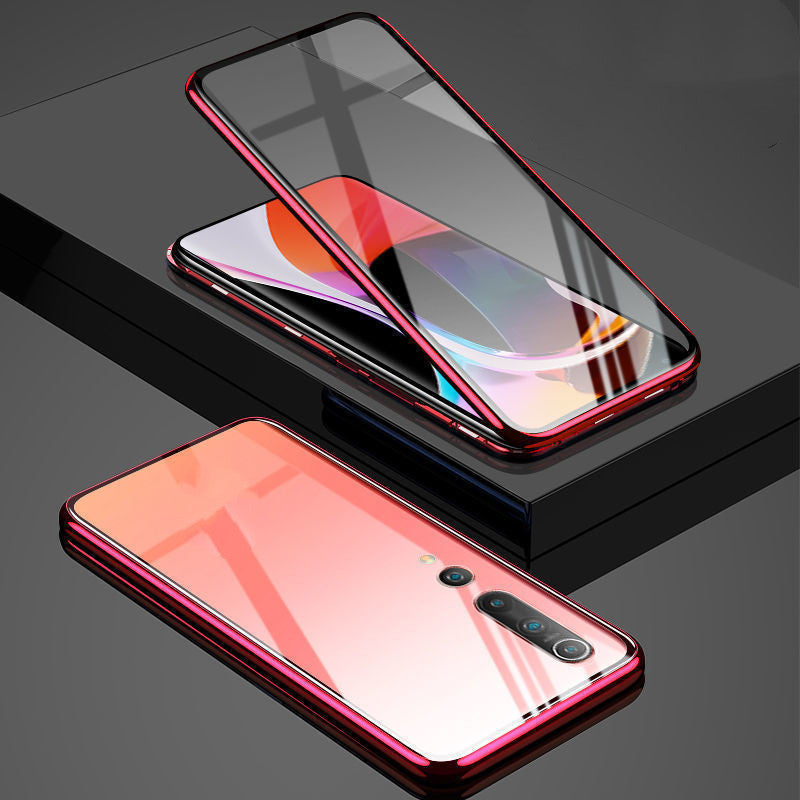 Double-sided Glass Magnetic Metal Phone Case - iztia