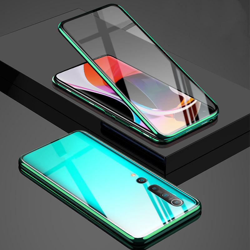 Double-sided Glass Magnetic Metal Phone Case - iztia