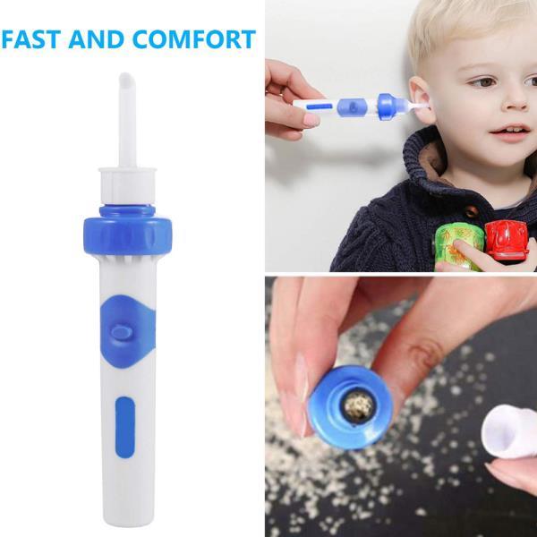 Safety Electric Cordless Vacuum Ear Cleaner Wax Remover Painless Cleaning Tool - iztia