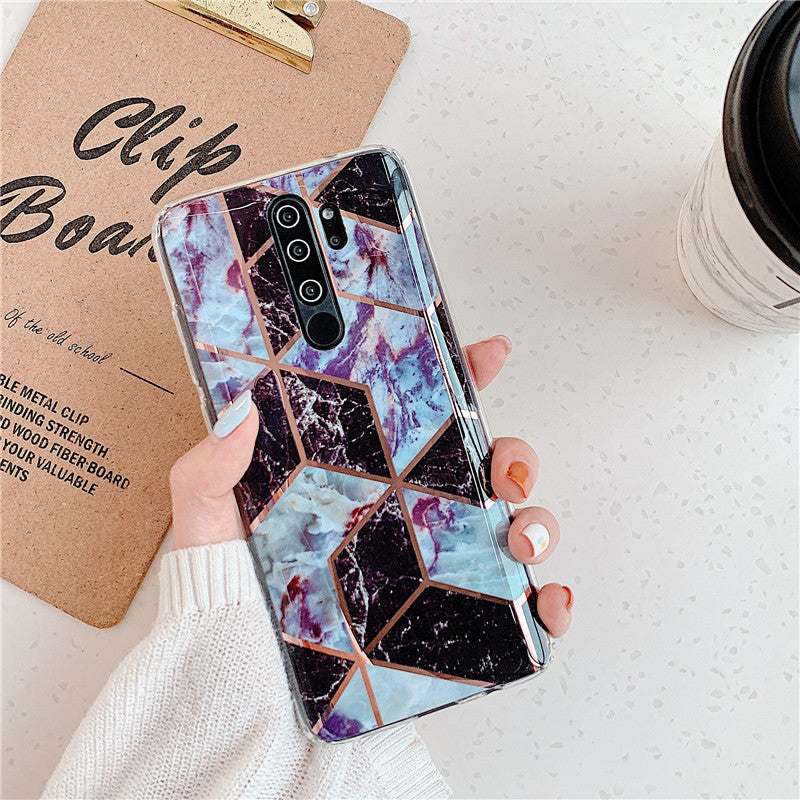 Plating Splice Marble Phone Cases - iztia