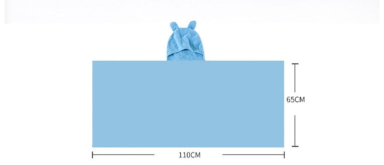 Cotton baby care hooded bath towel - iztia