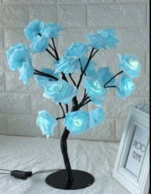 LED Tree Lamp Rose Small Tree Lamp Modeling Lamp Table Lamp - iztia