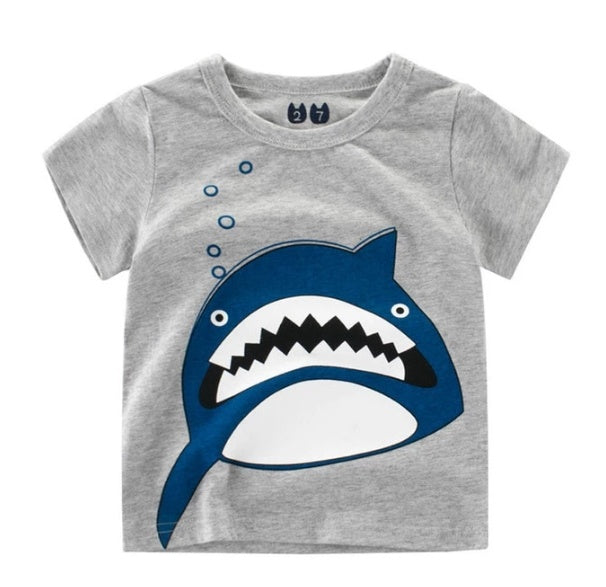 Children's Wear Summer New Korean Children's Boys Cotton T-shirt Men's Treasure In Children's Short Sleeves - iztia