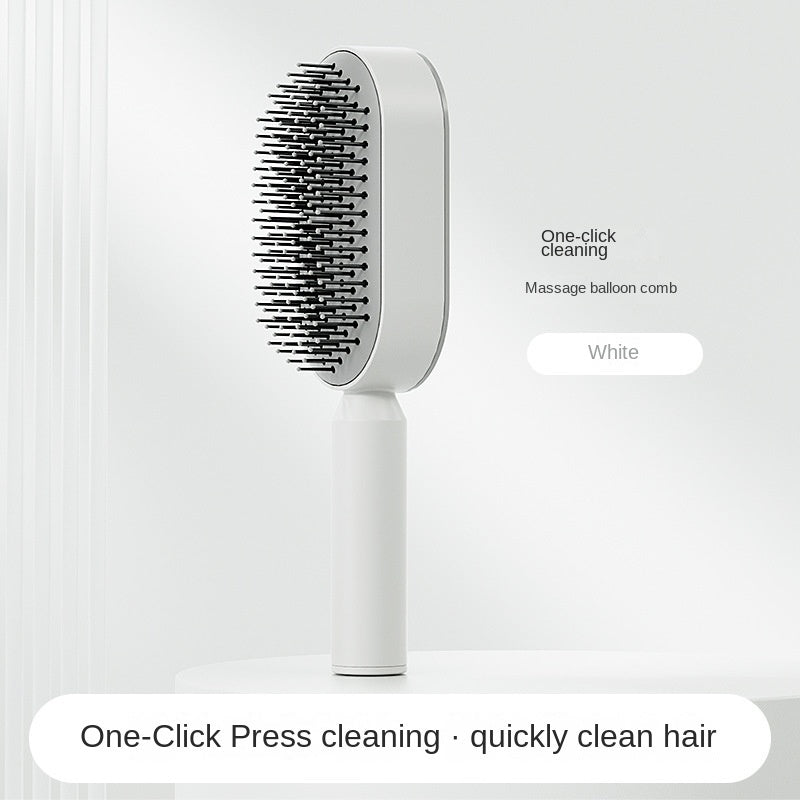 Women Fashion 3D Hair Growth Comb Hairbrush Self-Cleaning Hair Brush Self Cleaning Hair Brush For Women Massage Scalp Promote Blood Circulation Anti Hair Loss - iztia