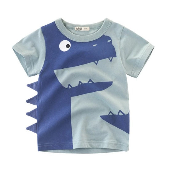 Children's Wear Summer New Korean Children's Boys Cotton T-shirt Men's Treasure In Children's Short Sleeves - iztia