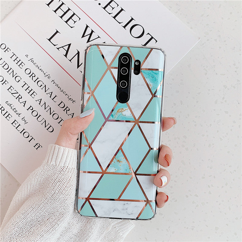 Plating Splice Marble Phone Cases - iztia