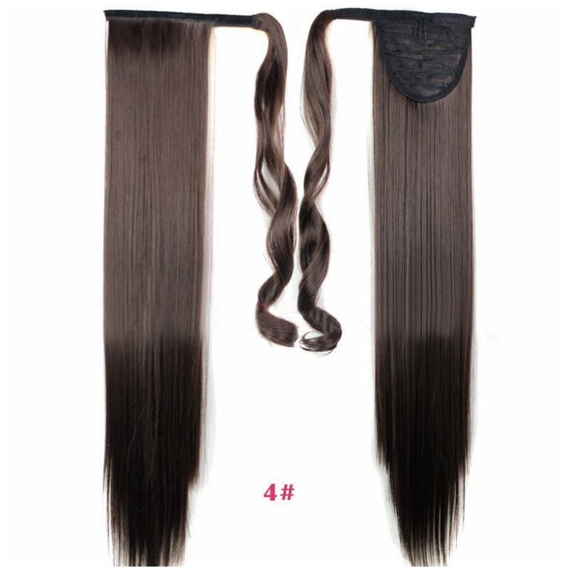Velcro Wig Ponytail Straight Invisible Hair Extension - iztia