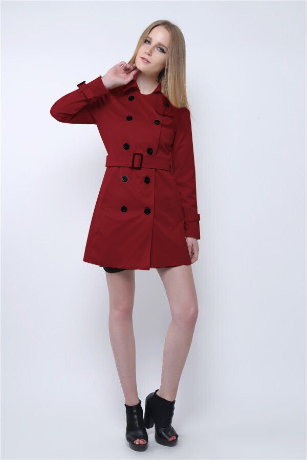 European And American Slim Fit Elegant Trench Coat - iztia