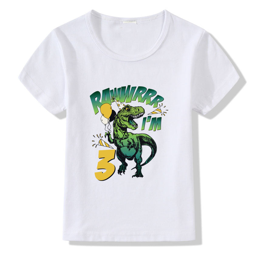 Children's T-shirt Numbers 1-9 Birthday T-shirt - iztia