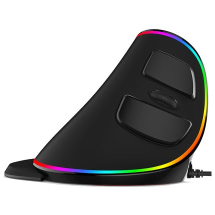 Vertical Ergonomic Snail RGB Anti-Mouse Hand Wired Mouse - iztia