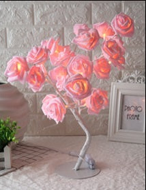 LED Tree Lamp Rose Small Tree Lamp Modeling Lamp Table Lamp - iztia