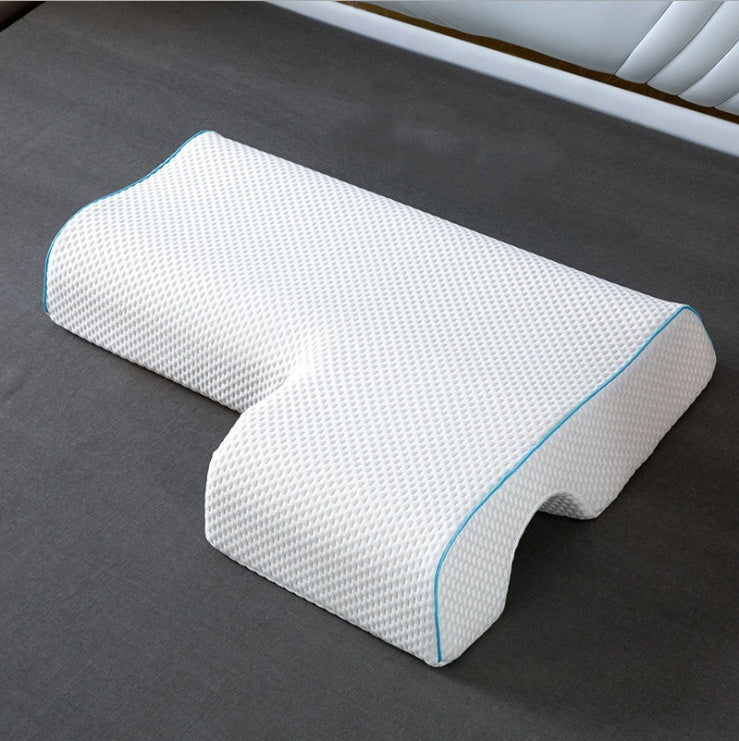 Couples Pillow Arched Cuddle Pillow With Slow Rebound Memory Foam For Arm Rest Hand Pillow - iztia