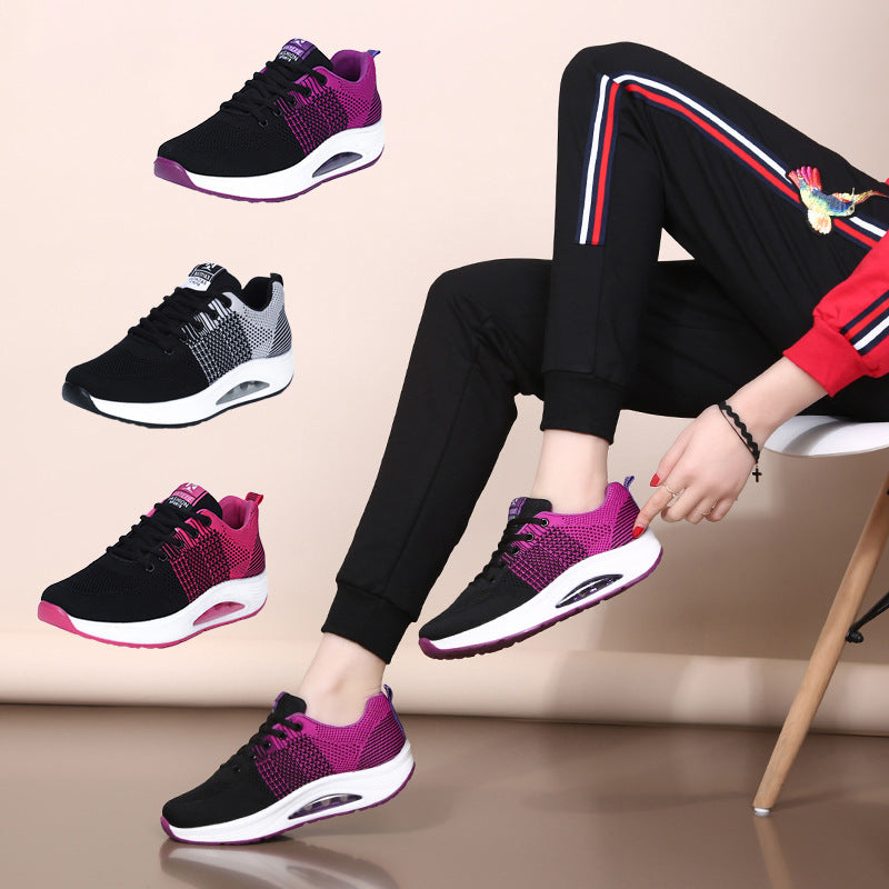 Air permeable dance shoes with flying mesh - iztia