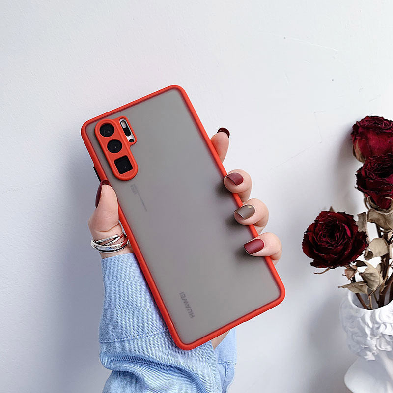 Drop-resistant Ultra-thin Frosted Silicone Transparent Protective Case - iztia