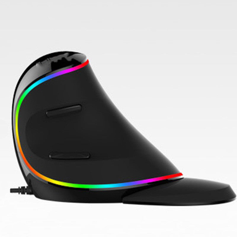 Vertical Ergonomic Snail RGB Anti-Mouse Hand Wired Mouse - iztia