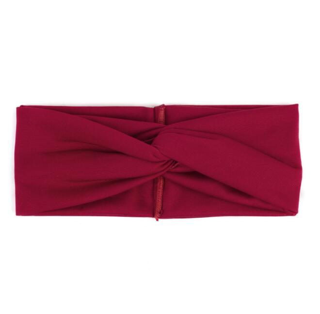 Turban headband women twist elastic headband head band sport yoga headband headdress headwrap girls hair accessories - iztia