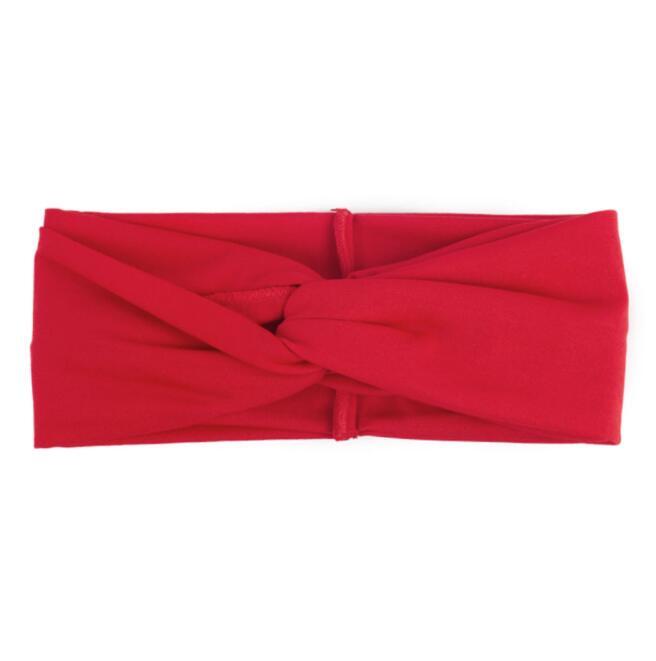 Turban headband women twist elastic headband head band sport yoga headband headdress headwrap girls hair accessories - iztia