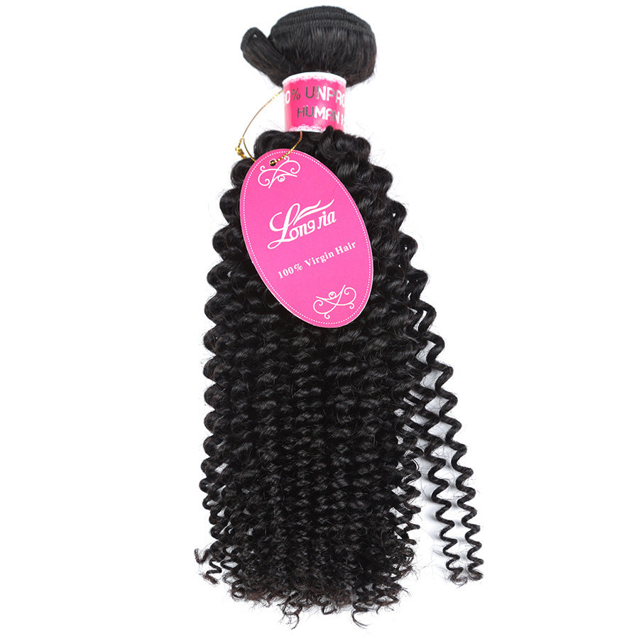 10A Deep Curly Brazilian Human Hair Bundles Weave - iztia