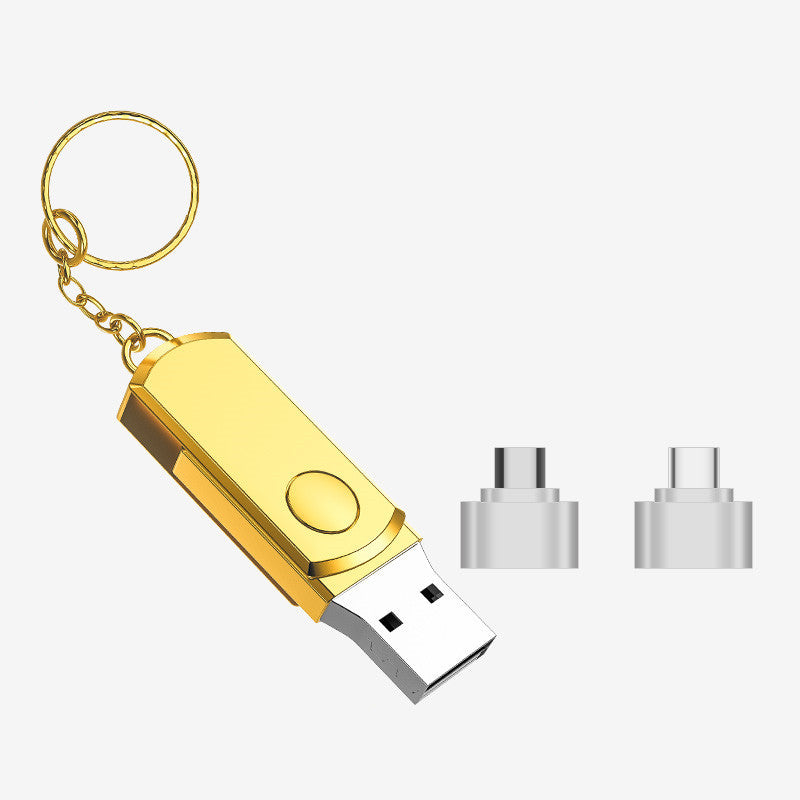 Compatible with Apple , Ultra-large capacity metal USB flash drive - iztia