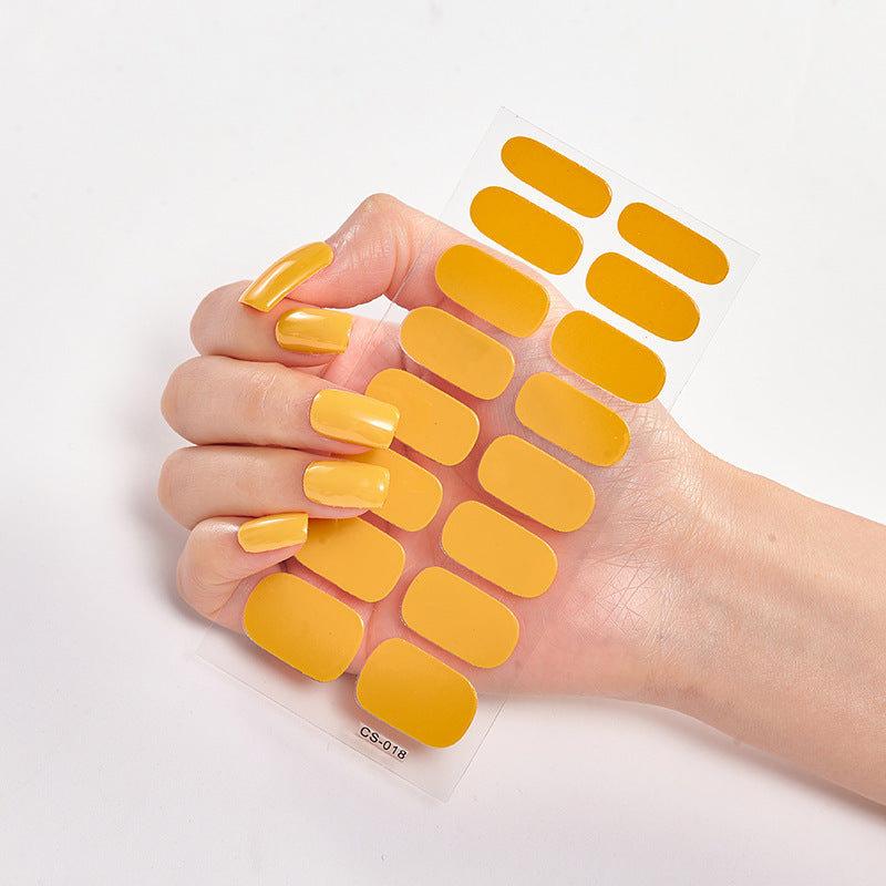 Nail Sticker Letter Color Nail Art Sticker Full Sticker - iztia