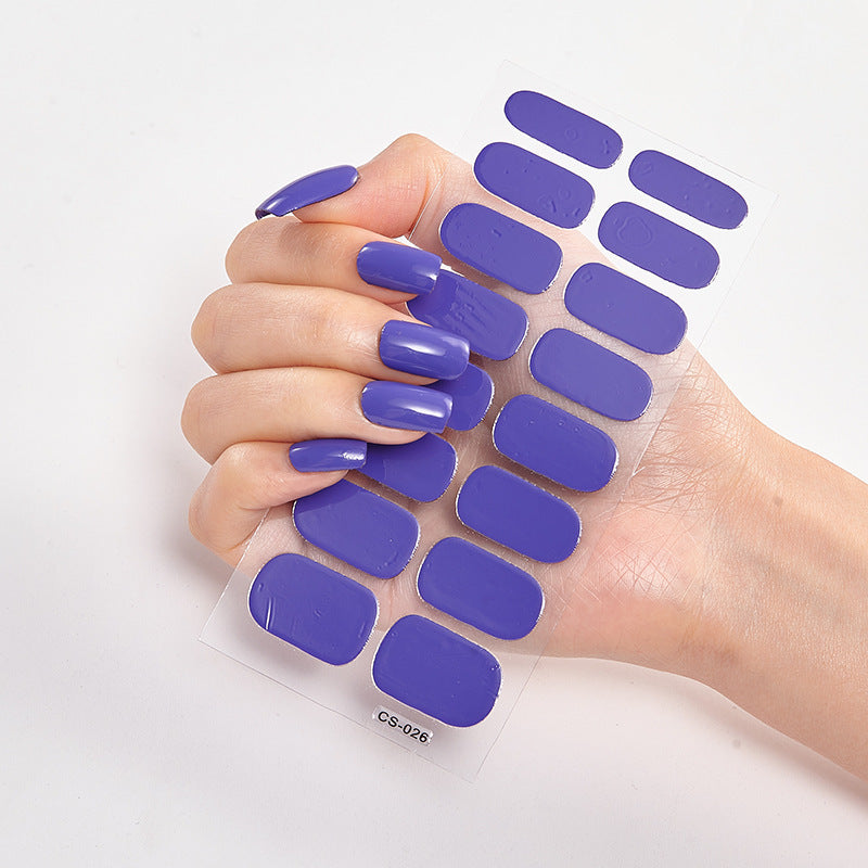 Nail Sticker Letter Color Nail Art Sticker Full Sticker - iztia