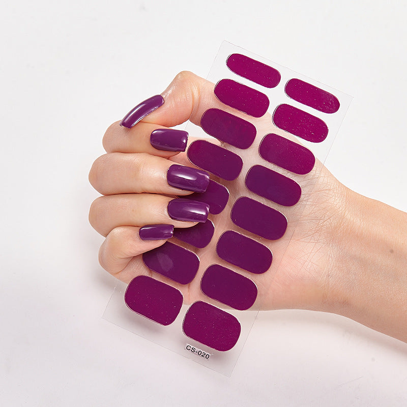 Nail Sticker Letter Color Nail Art Sticker Full Sticker - iztia