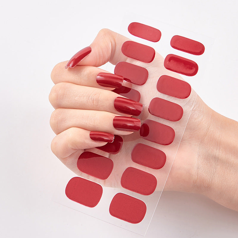 Nail Sticker Letter Color Nail Art Sticker Full Sticker - iztia