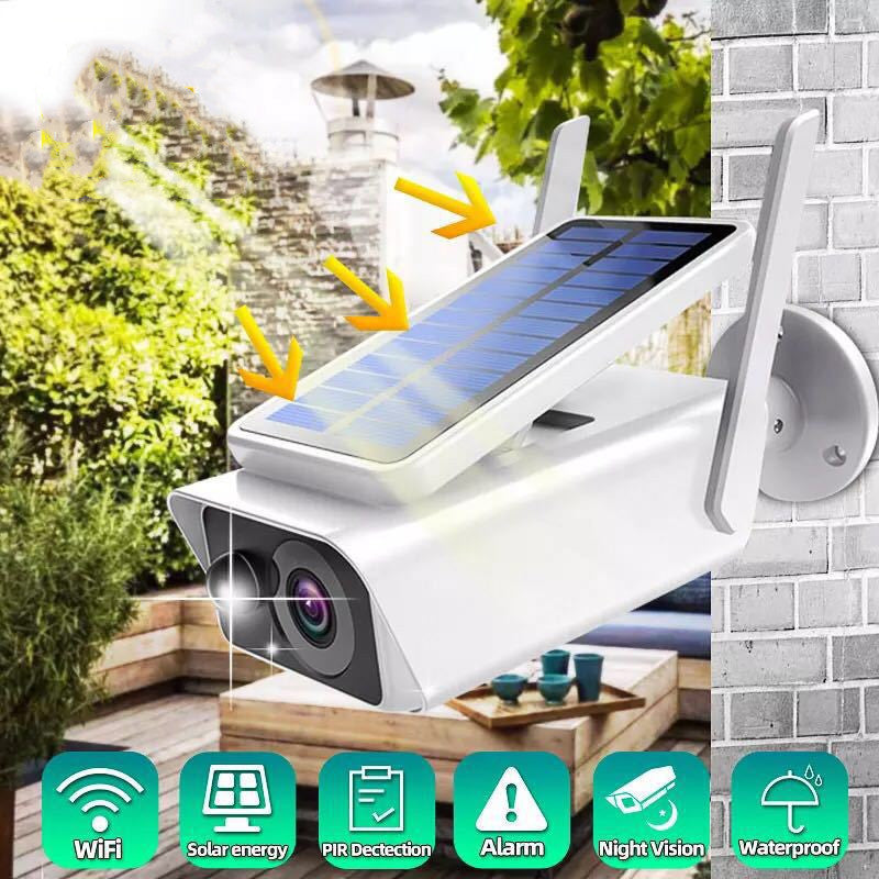Wireless Wifi Solar Rechargeable Battery Camera - iztia