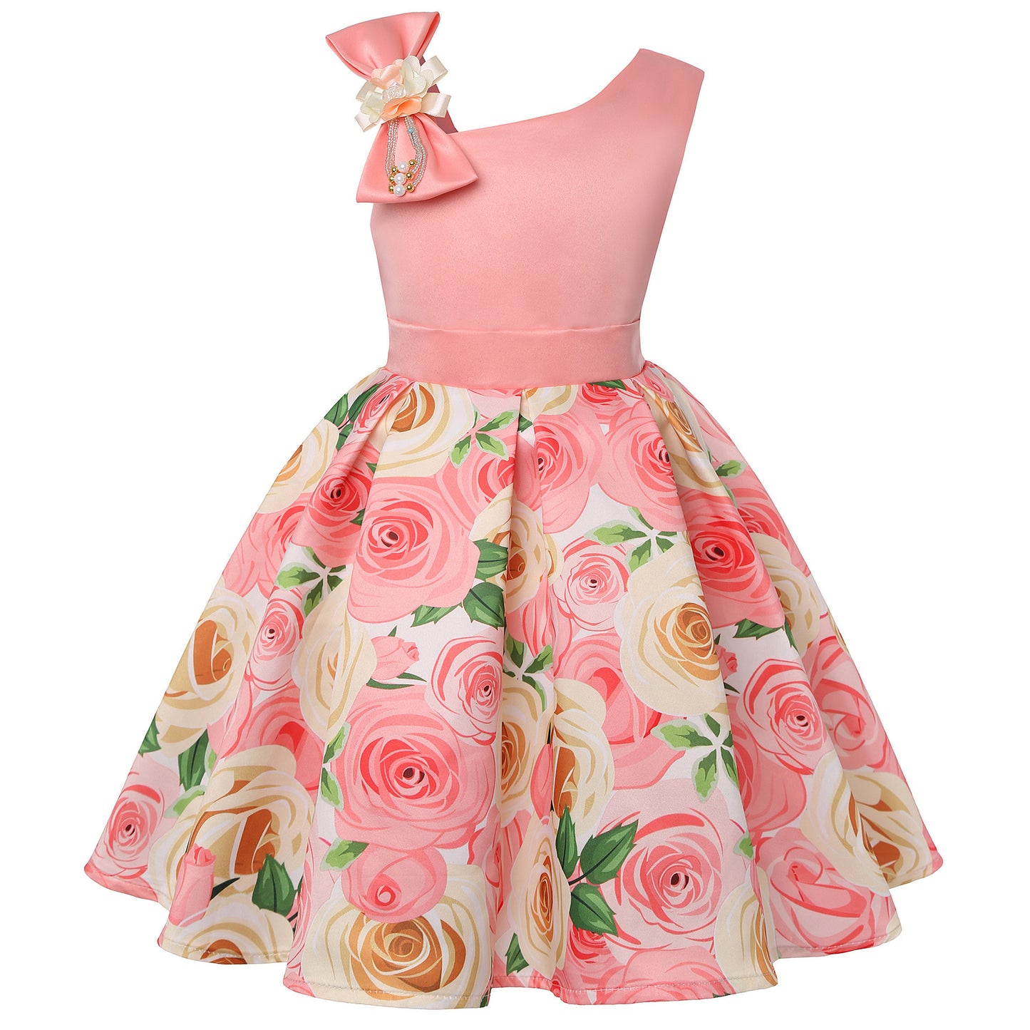 Girls' Dresses Girls' Princess Dresses Digital Print Children's Dresses - iztia
