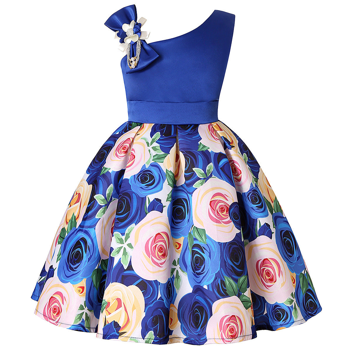Girls' Dresses Girls' Princess Dresses Digital Print Children's Dresses - iztia