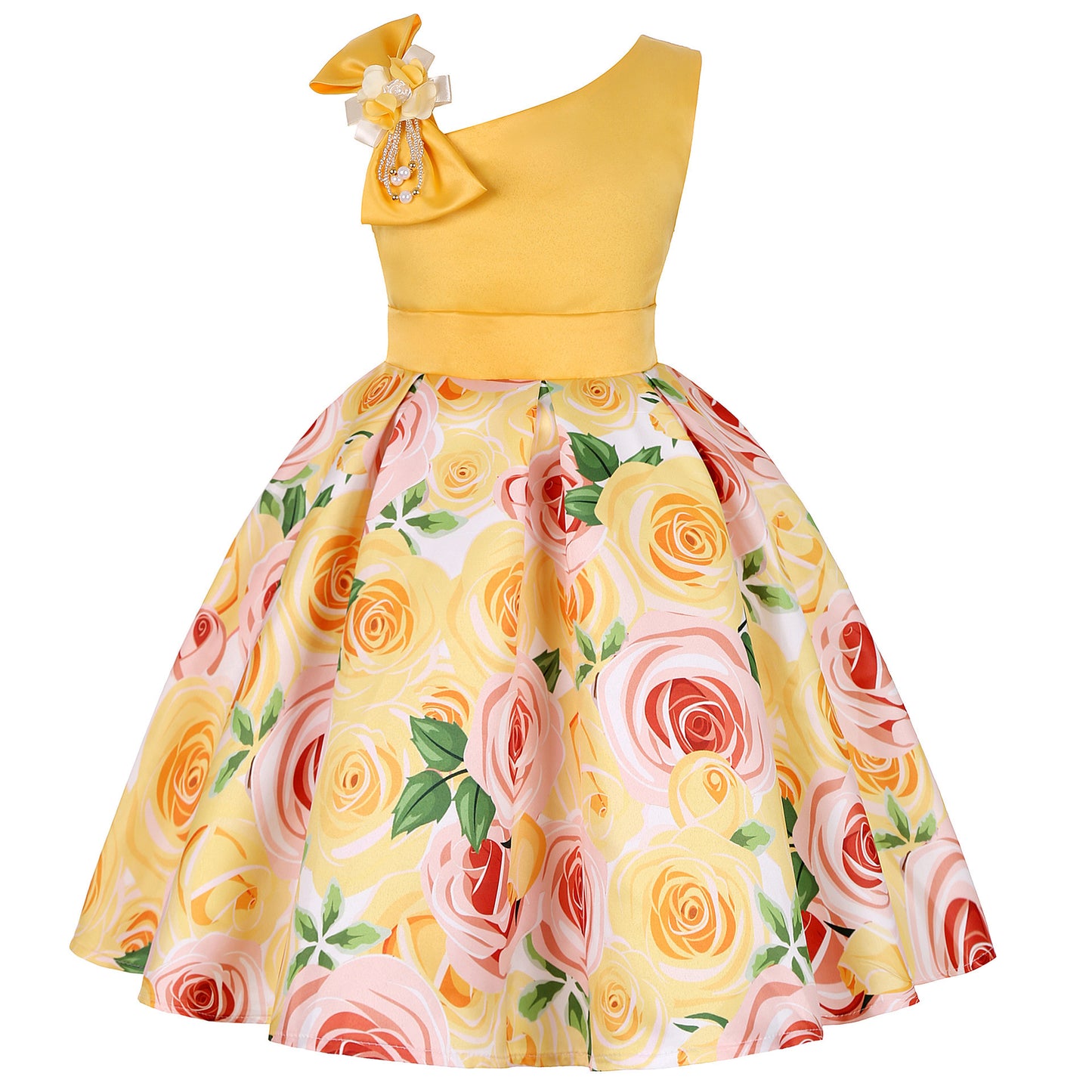 Girls' Dresses Girls' Princess Dresses Digital Print Children's Dresses - iztia