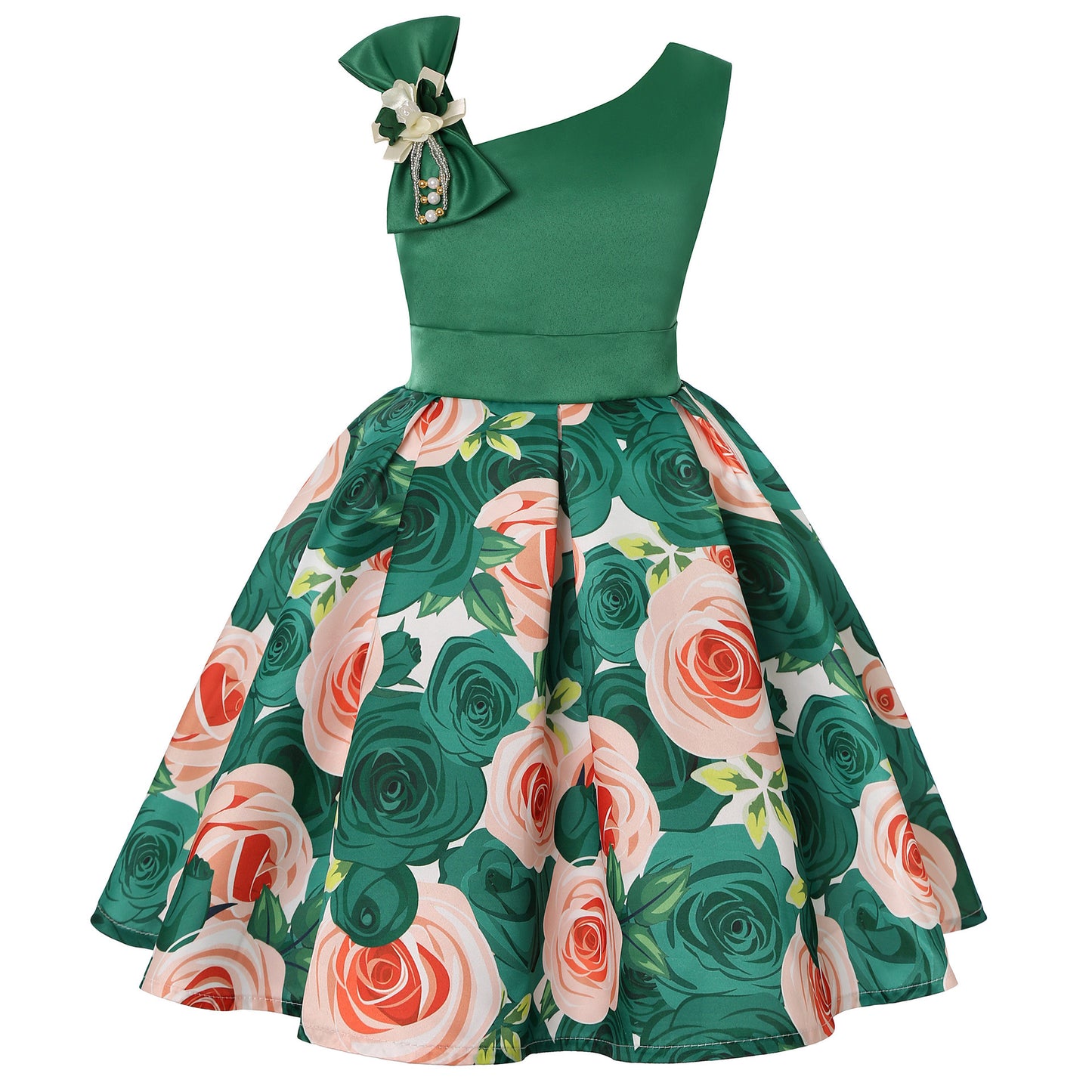 Girls' Dresses Girls' Princess Dresses Digital Print Children's Dresses - iztia