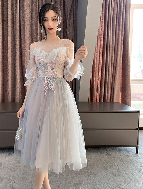 Pink Bridesmaid Dress New Summer Fairy Temperament Korean Wedding Sisters Dress - iztia