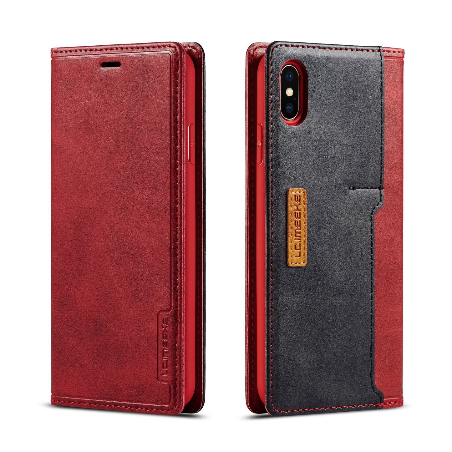 Wallet Leather Case Creative Retro Card Protective Cover - iztia