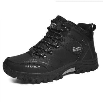 Men'S High-Top Hiking Shoes, Cross-Country Running Shoes, Outdoor Extra-Large Size Hiking Shoes - iztia