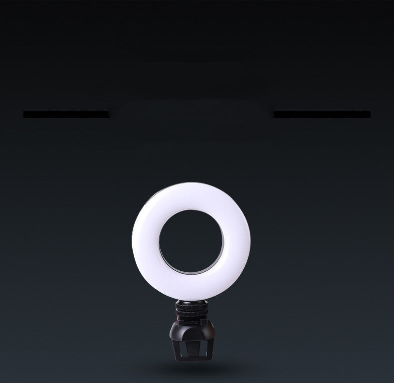 Video Conference 4 Inch Fill Light Computer Live Photography Light LED Selfie Light USB Powered Round Camera Lamp Dimmable LED Ring Light With Phone Holder - iztia