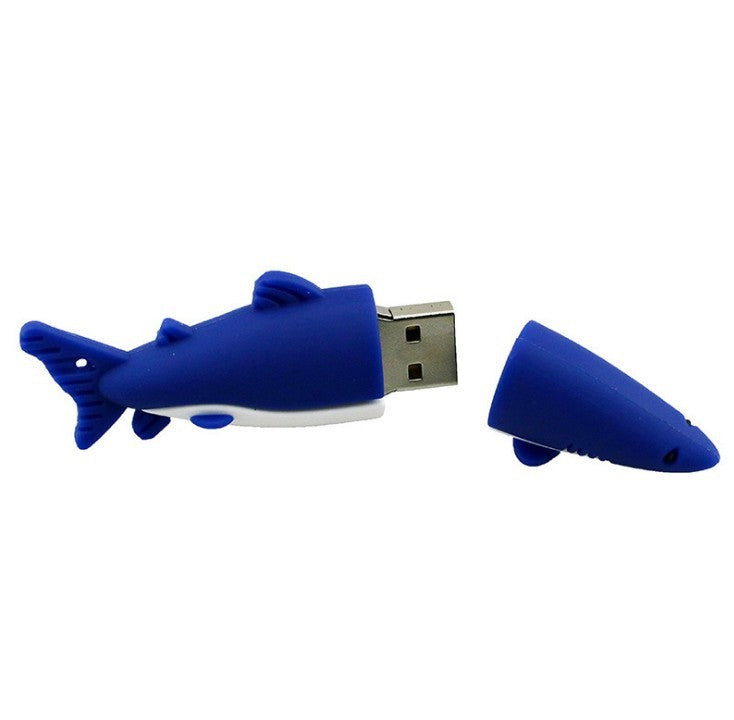 Cartoon Shark USB Flash Drive Creative Simulation Animation USB Flash Drive 8g16g Marine Animals - iztia