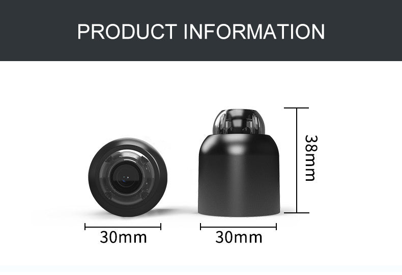1080P Hd Night Vision Small Monitor Wireless Wifi Remote Surveillance Camera Home Network Camera - iztia