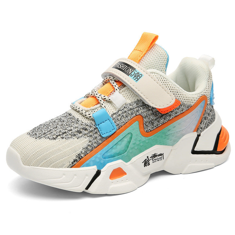 Children's Flying Knit Sneakers, Boys' Casual Sneakers - iztia