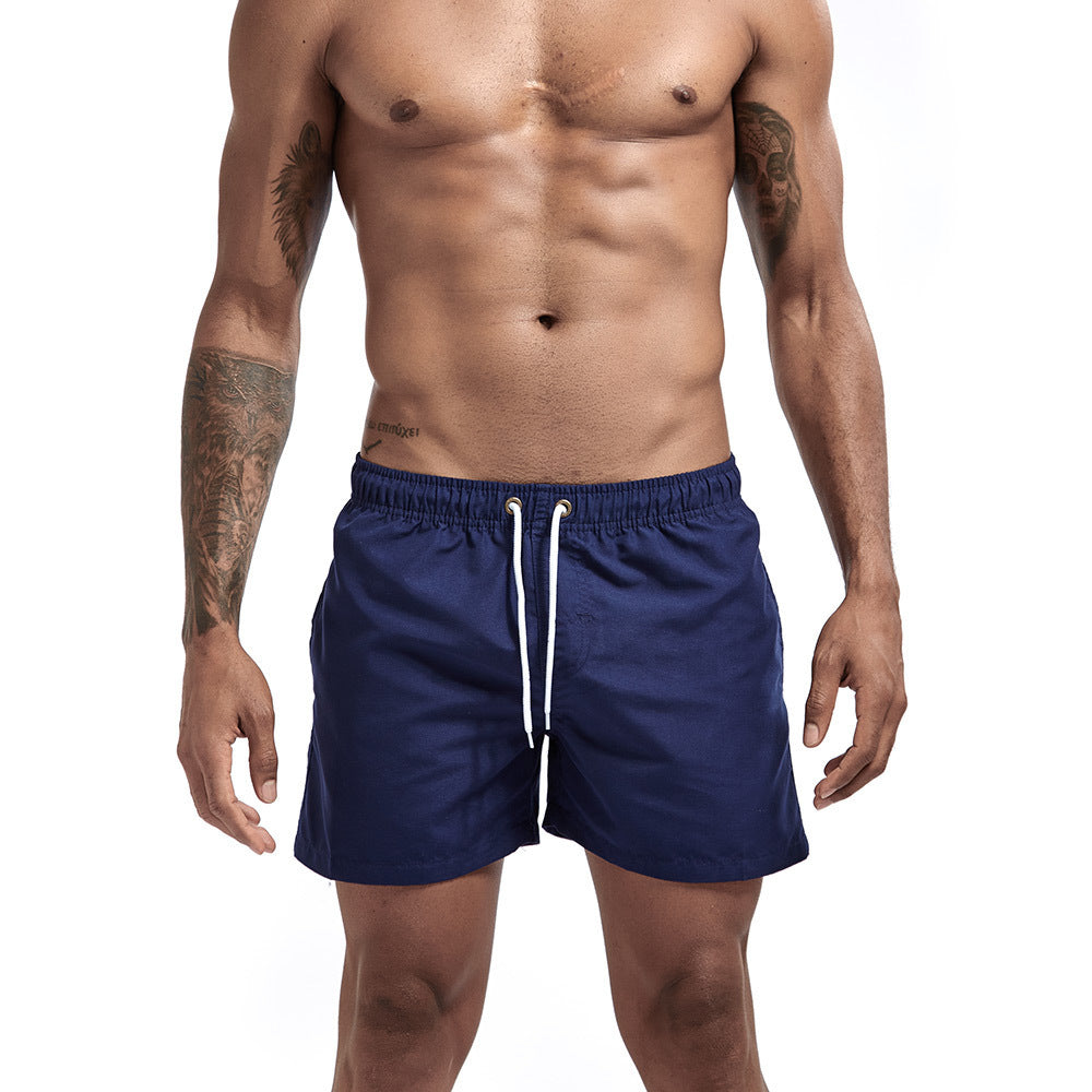 Three-point Beach Pants Fashion Multicolor Straight Loose Sports Shorts - iztia