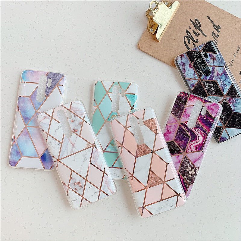 Plating Splice Marble Phone Cases - iztia