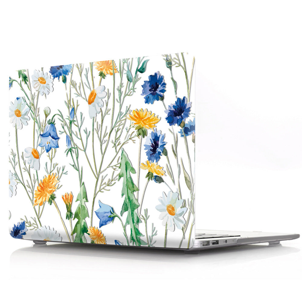 Compatible with Apple, MacBook Transparent Plastic Protective Case Printed with Custom Design - iztia