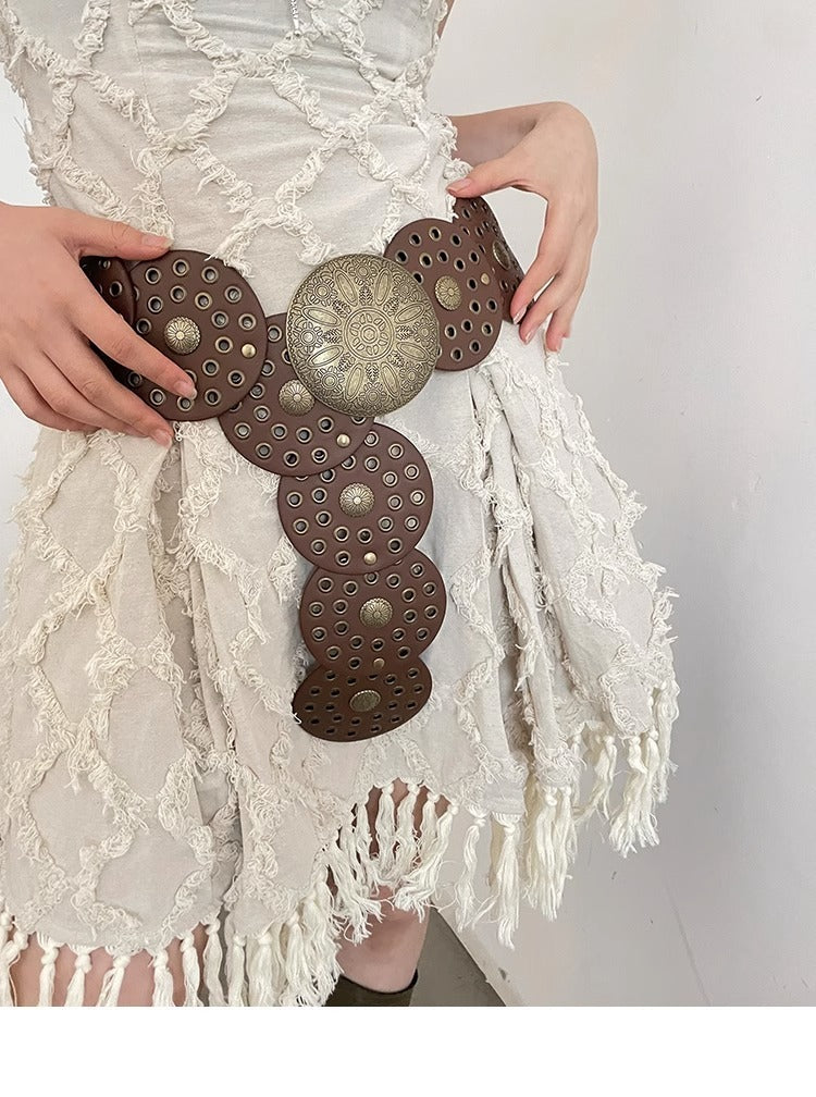 American Retro Round Hollow Waist Seal - iztia