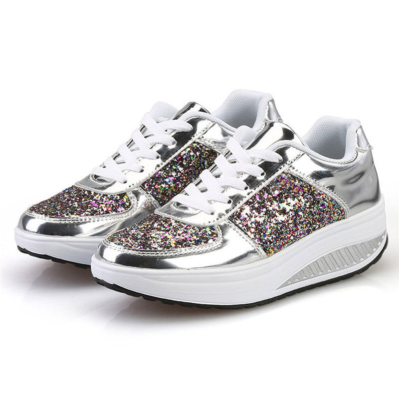 Sequin women's sneakers - iztia