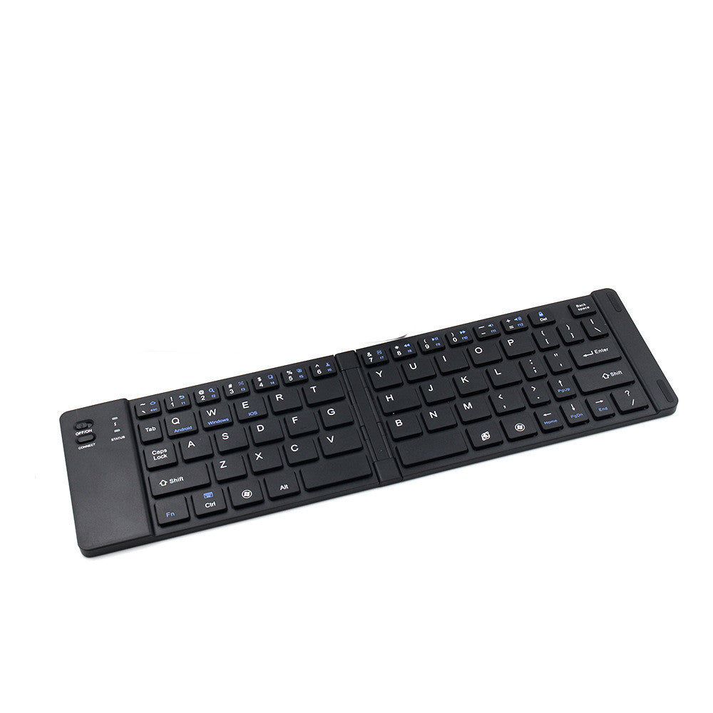 Folding Metal Bluetooth Foldable Keyboard Mini Bluetooth Wireless - iztia