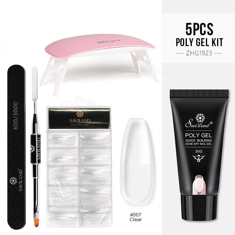 Quick Extension Gel Crystal Gel Nail Set - iztia