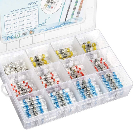 Waterproof Solder Sleeve Terminal Block 50Pcs Boxed - iztia