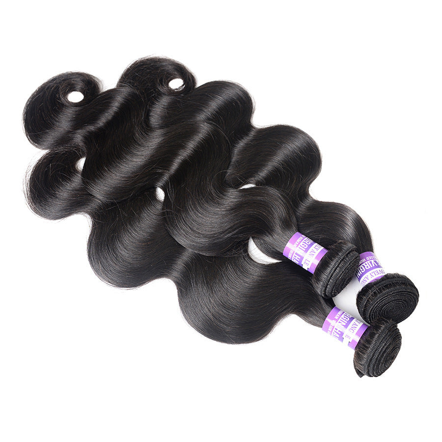Silky Brazilian Virgin Body Wave Hair - 100% Unprocessed Human Hair Extension Weave - Natural Black Color - 100g Bundle - iztia